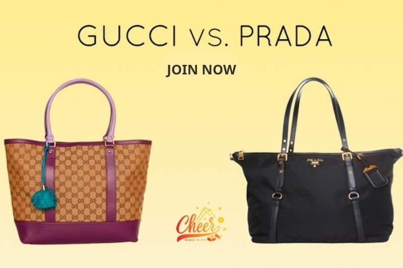 Prada vs Gucci rewards via Cheer Mystery Boxes